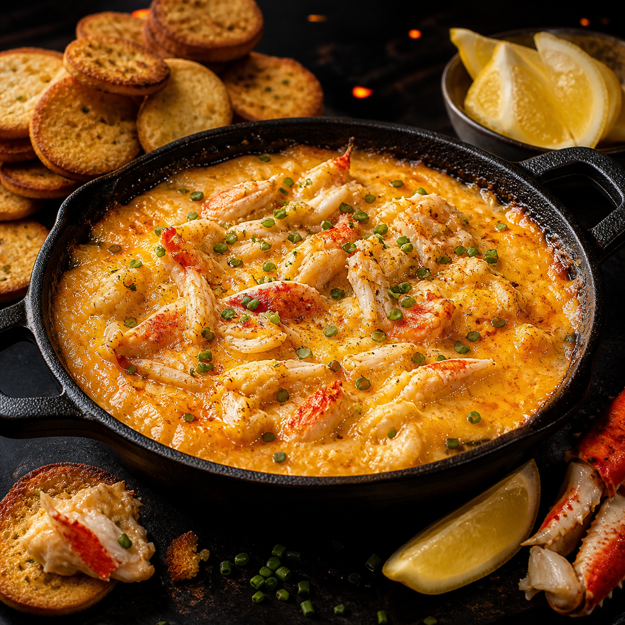 Zesty Cheddar Crab Dip