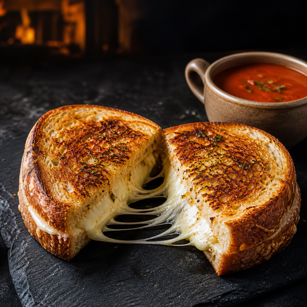 Zesty Garlic Grilled Cheese