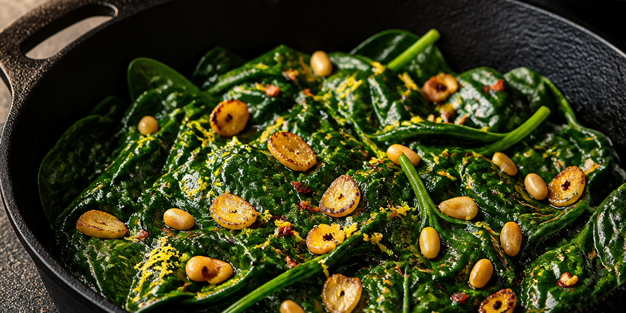 Zesty Garlicky Sautéed Spinach Zesty Garlicky Sautéed Spinach