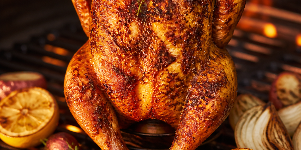 Zesty Grilled Whole Chicken