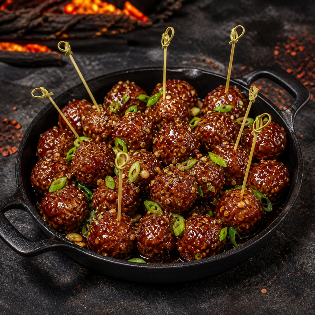 Zesty Praline Party Meatballs
