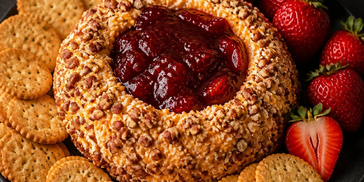 Zesty Strawberry Cheese Ring